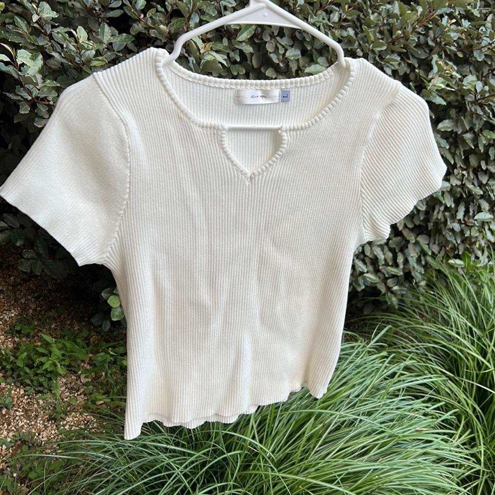 White Knit Shirt